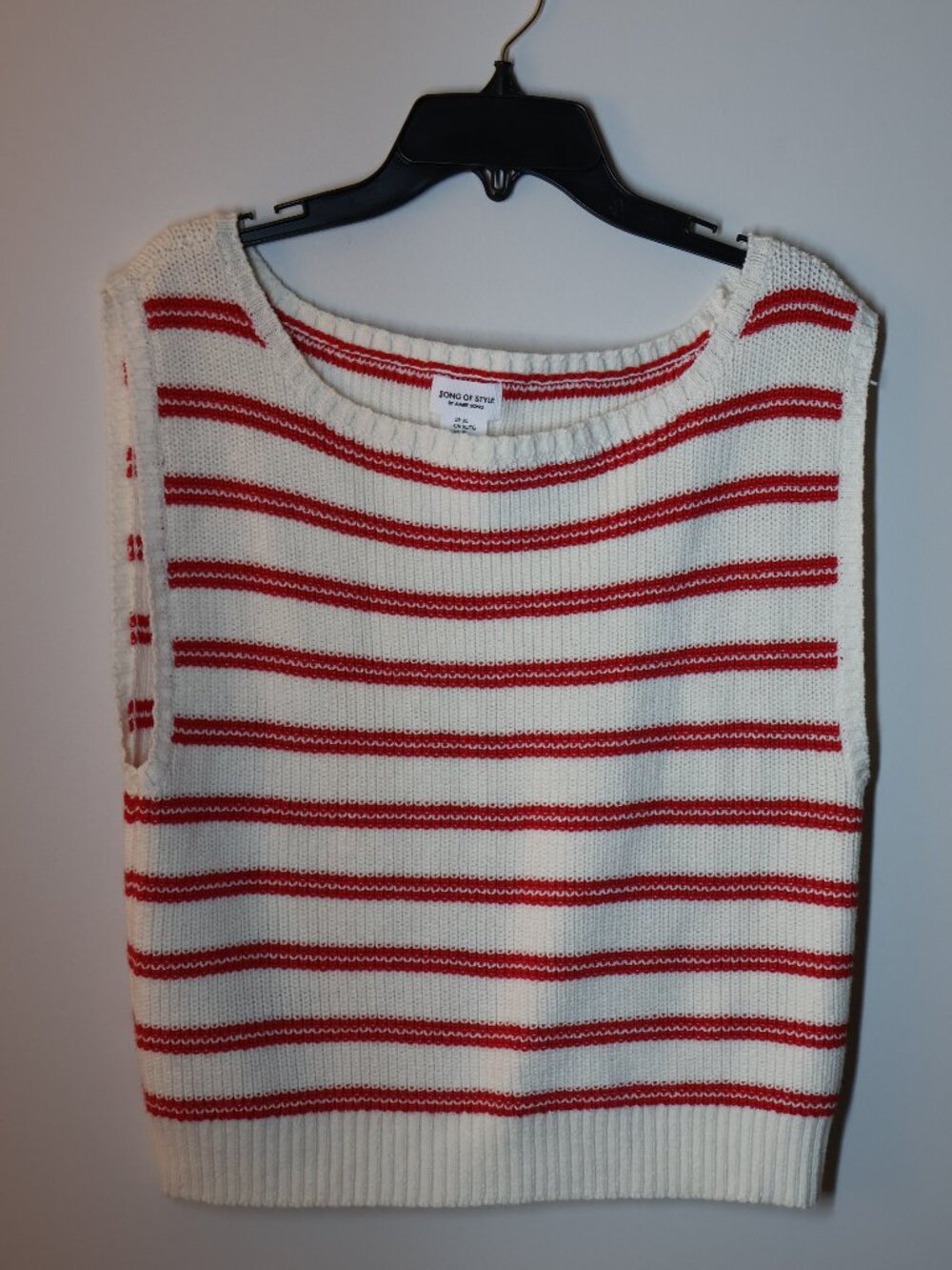 Revolve Song of Style By Aimee Song Coastal Red and White Stripped Preppy Tank